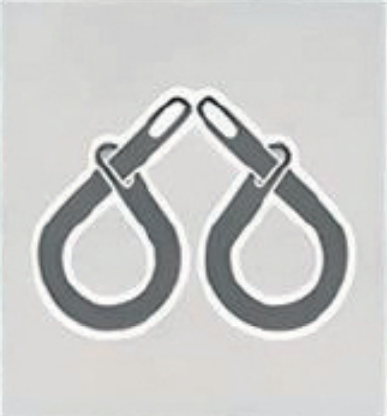 Two sling choked lift up to 45 degrees